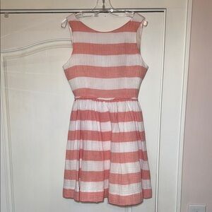Striped Pink and White Girls Dress